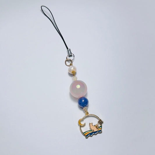 Mooncat Phone Charm